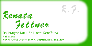 renata fellner business card